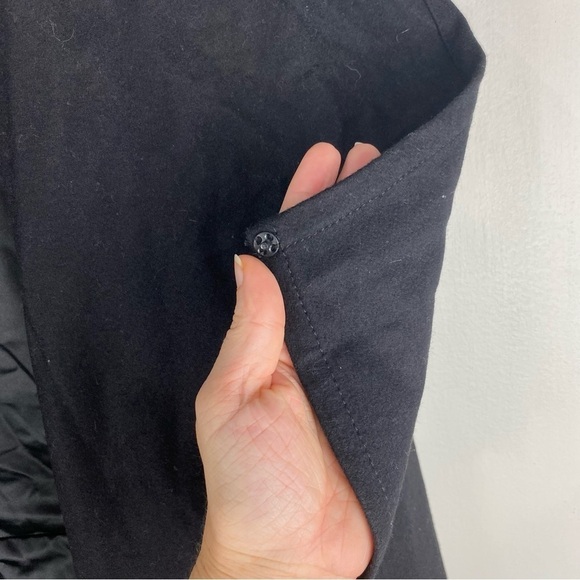 Bardot Asymmetrical Open Front Flowy Wool Blend Blazer Cardigan Jacket Coat 2 - Picture 3 of 7